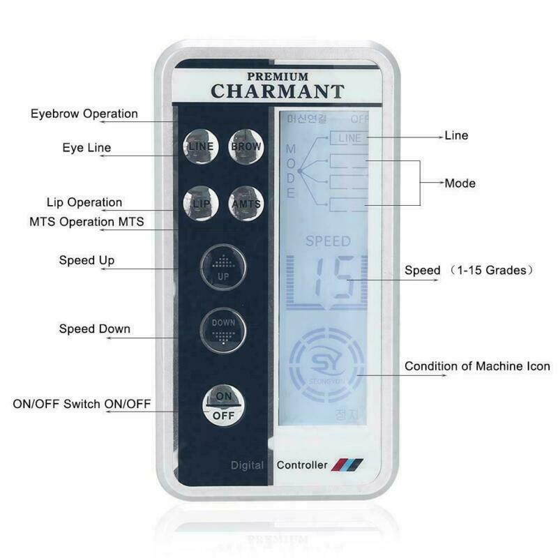Digital Permanent Eyebrow Lip Eyeline Rotary Makeup Tattoo Pen Machine w/ Needle
