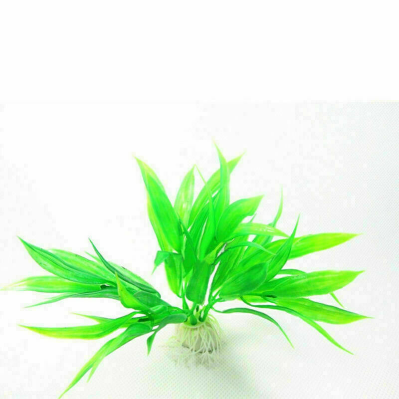 Aquarium Fish Tank Artificial Plastic Water Grass Green Plant Ornament Decor New