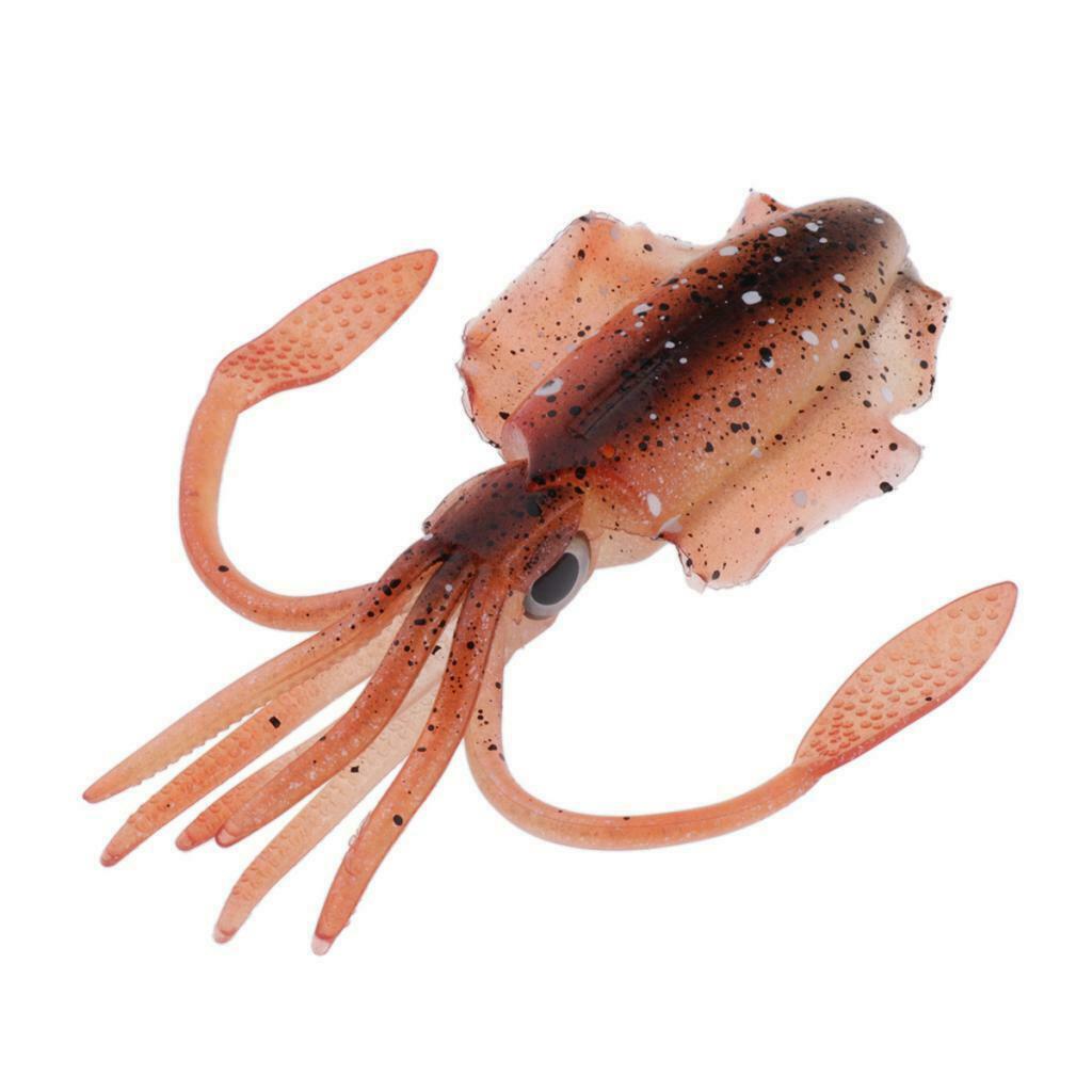Soft Plastic Squid Skirt Bait Octopus Trolling Freshwater Fishing Tackle