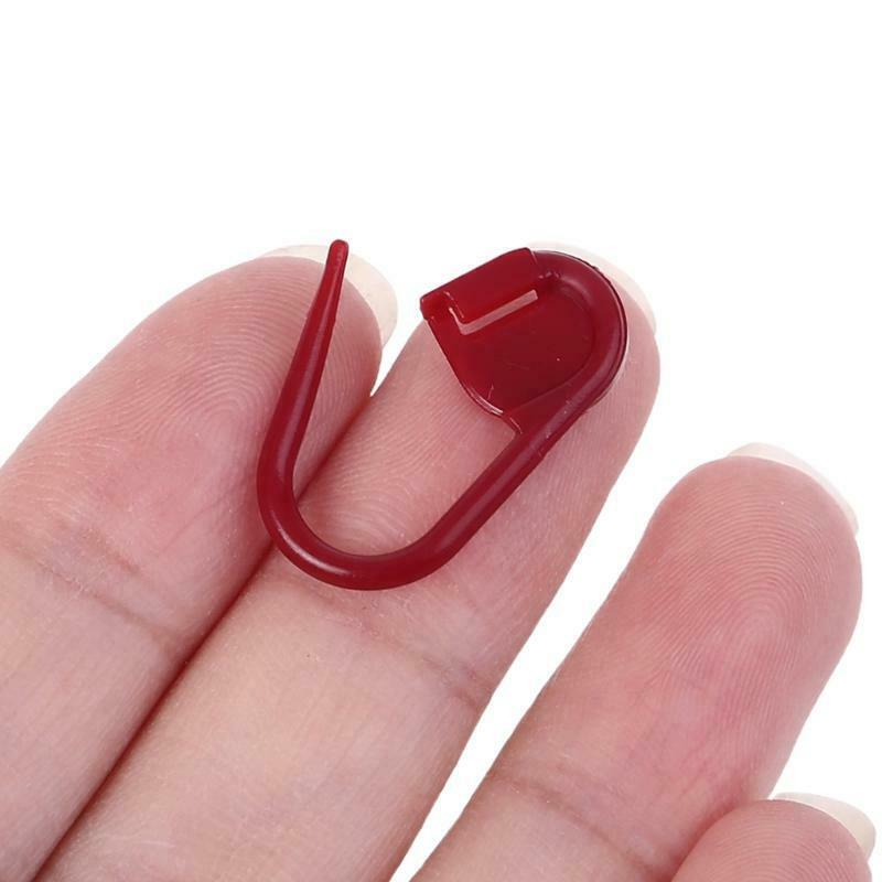 1Set Twist Curved Hand Knit Knitting Needles U-shaped Cable Needle Stitch Marker