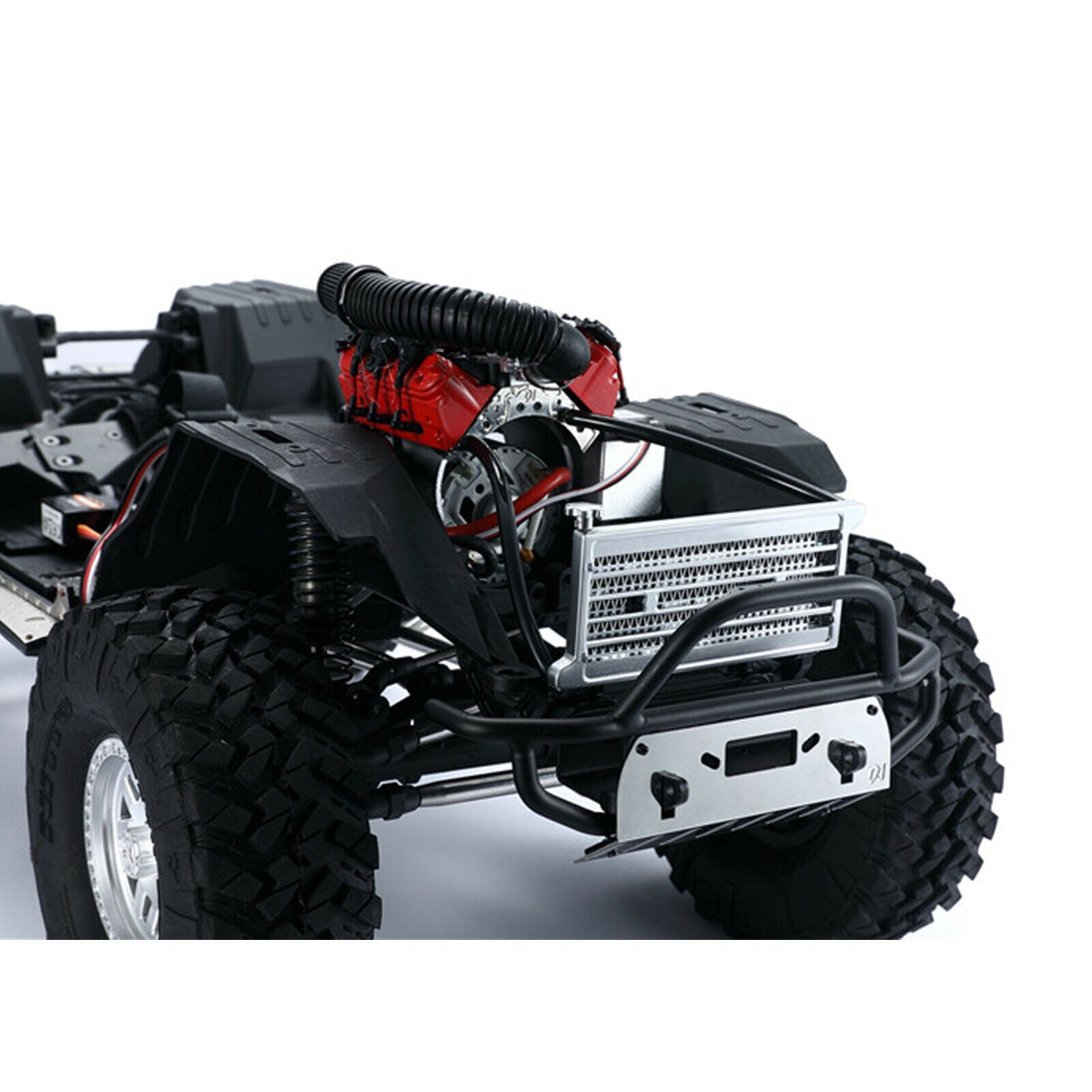 Metal Cooling Water Tank w/ Fan for 1/10 TRX-4 TRX-6 Wrangler V8 RC Crawler Car