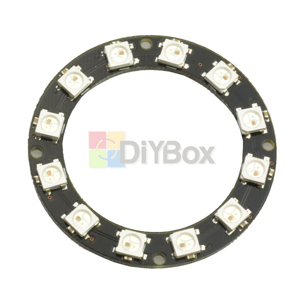 WS2812 Round 5050 12-Bit RGB LED Ring Decoration Bulb Perfect For Arduino
