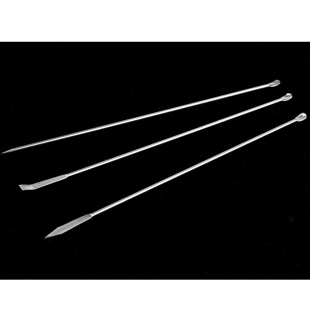 Set Of 3 Stainless Steel Micro Lab Spoon/ Scoop Lab Spatula Lab Supplies
