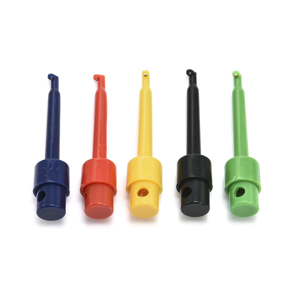 10pc Latest Large Size Multimeter Lead Wire Kit Test Hook Clip Set Connector New