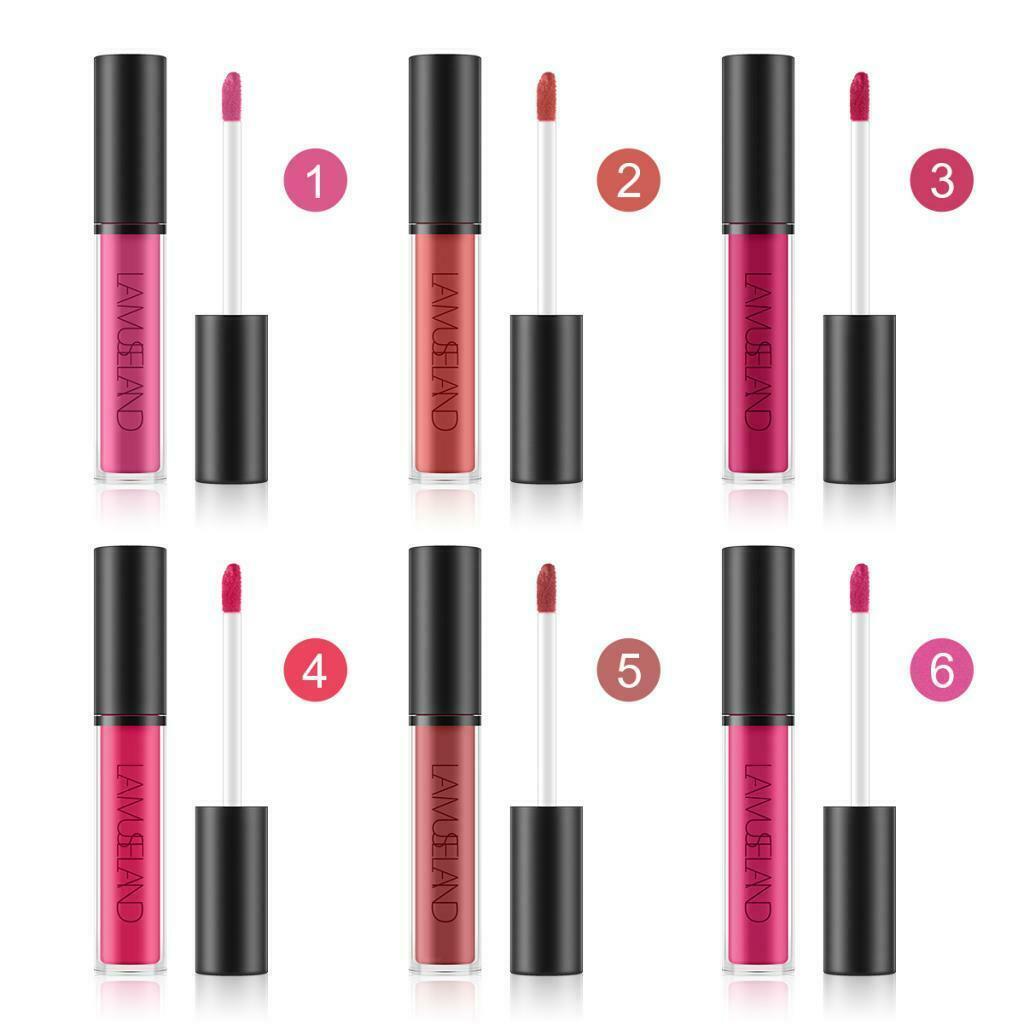 Waterproof Longlasting Lip Gloss Nonstick Cup Liquid Velvety Lipstick Violet