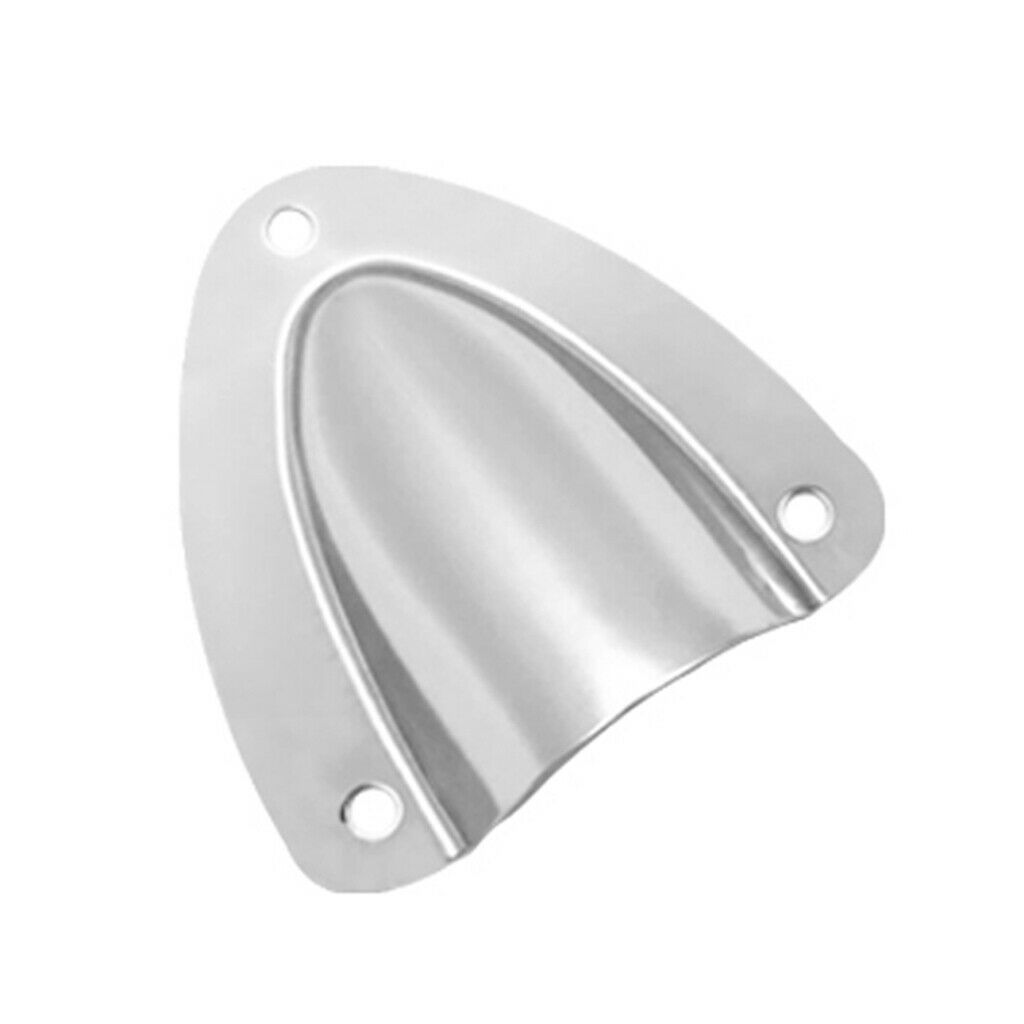 2x Yacht Clam Shell Midget Vent Stainless Steel Hose Cable Cover Ventilation