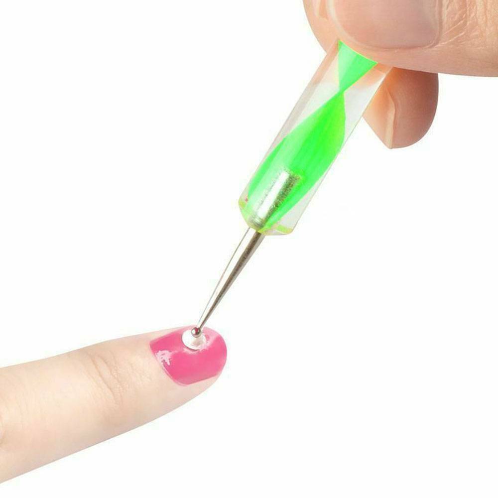 US 20Pcs Nail Art Gel Design Pen Painting Polish Brush Dotting Drawing Tools Kit