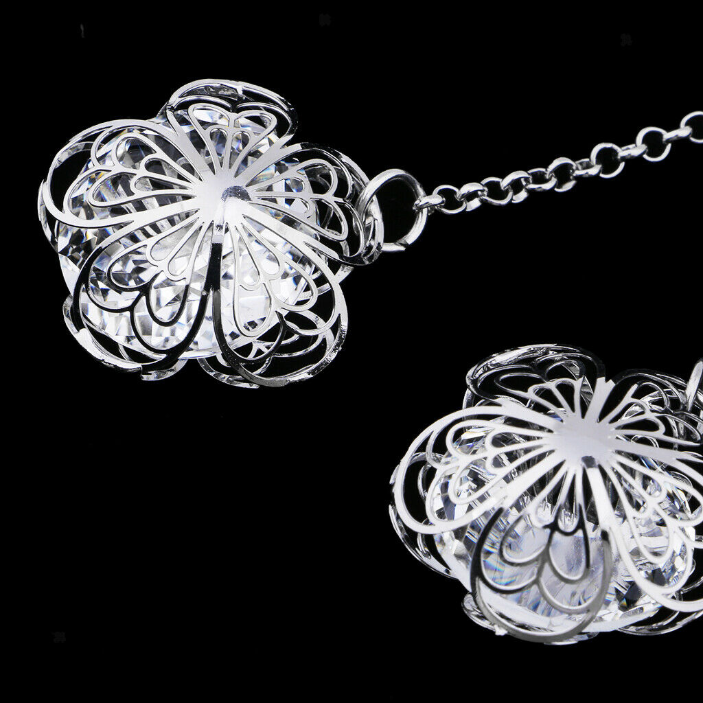 Pierced Camellia Key Chain Fashion Key Ring Handbag Pendant Decor Girs Gift