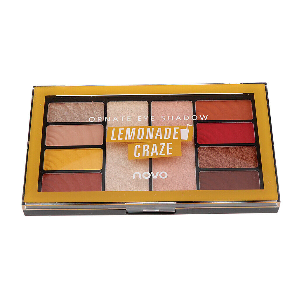 10 Colors Beauty Eyshadow Makeup Palette Matte Shimmer Pallet Lemon Theme