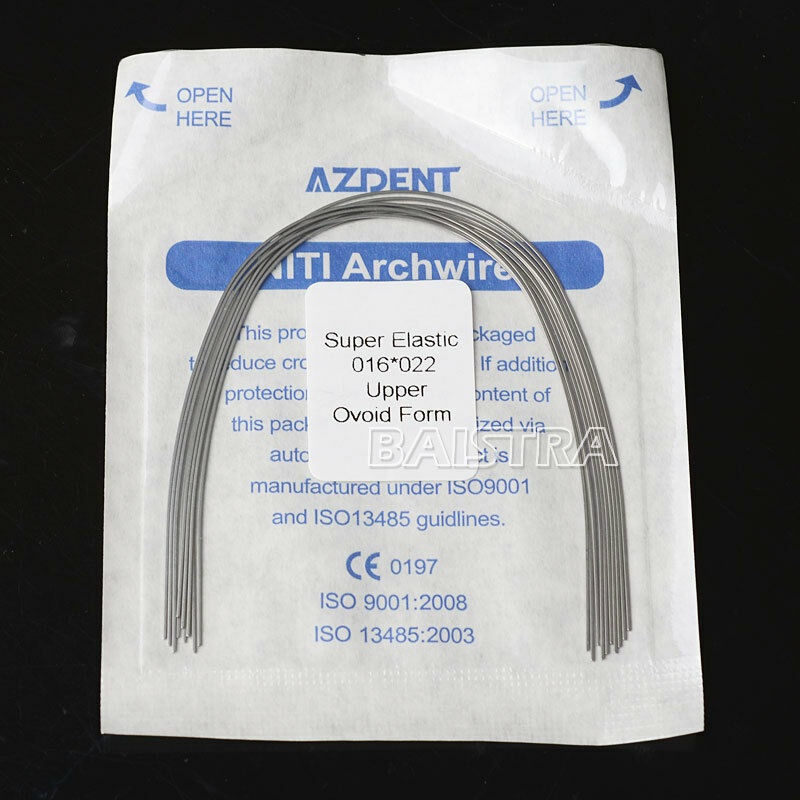 50 Packs Orthodontic Dental Arch Wire Super Elastic Niti 16x22 Upper Rectangular