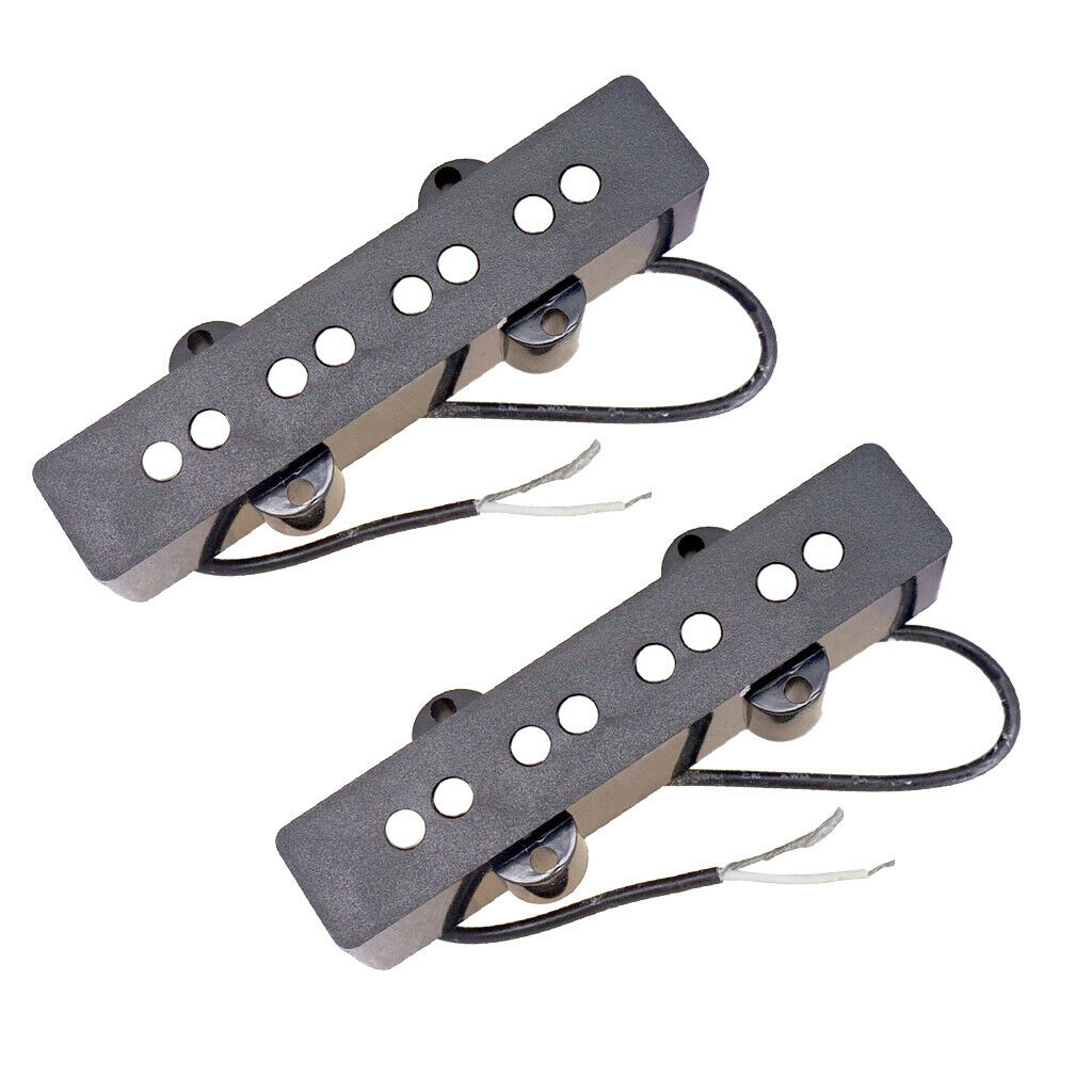 Lovoski 2 Pieces Black Open  Pickup for 4 Strings Jazz Bass