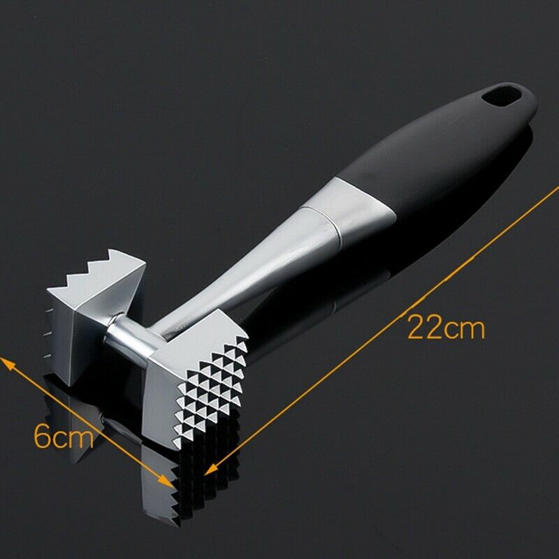 Stainless Steel Zinc Alloy Meat Hammer Household Double Side Meat Hammer KitW5T7