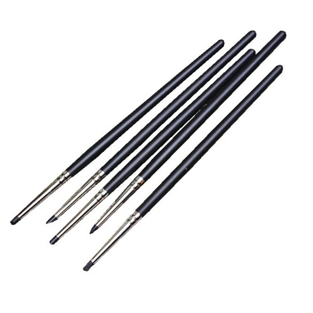 5xSilicone Rubber Shapers Polymer Clay Sculpting Fimo Modelling Nail Art Tool.DD