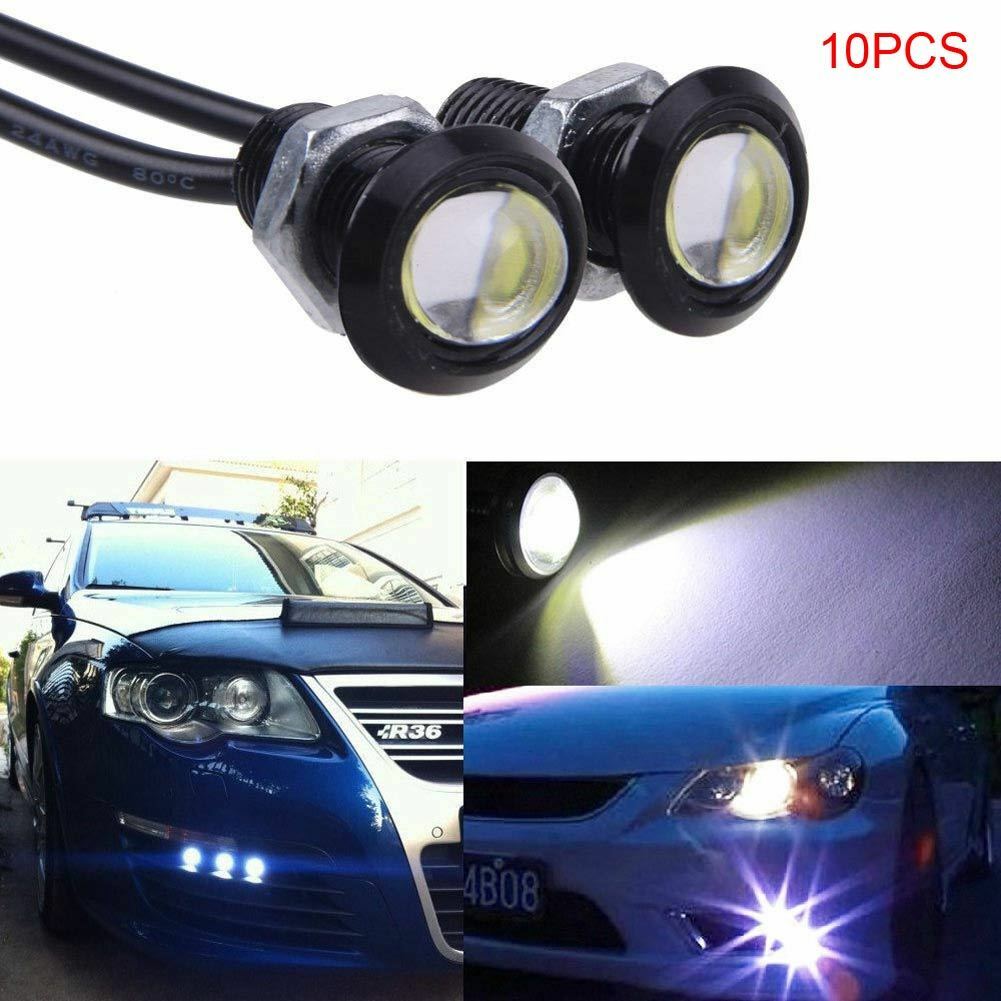 10PCS 9W LED Eagle Eye Light Car Fog Light Daytime Reverse Backup Parking Lamp