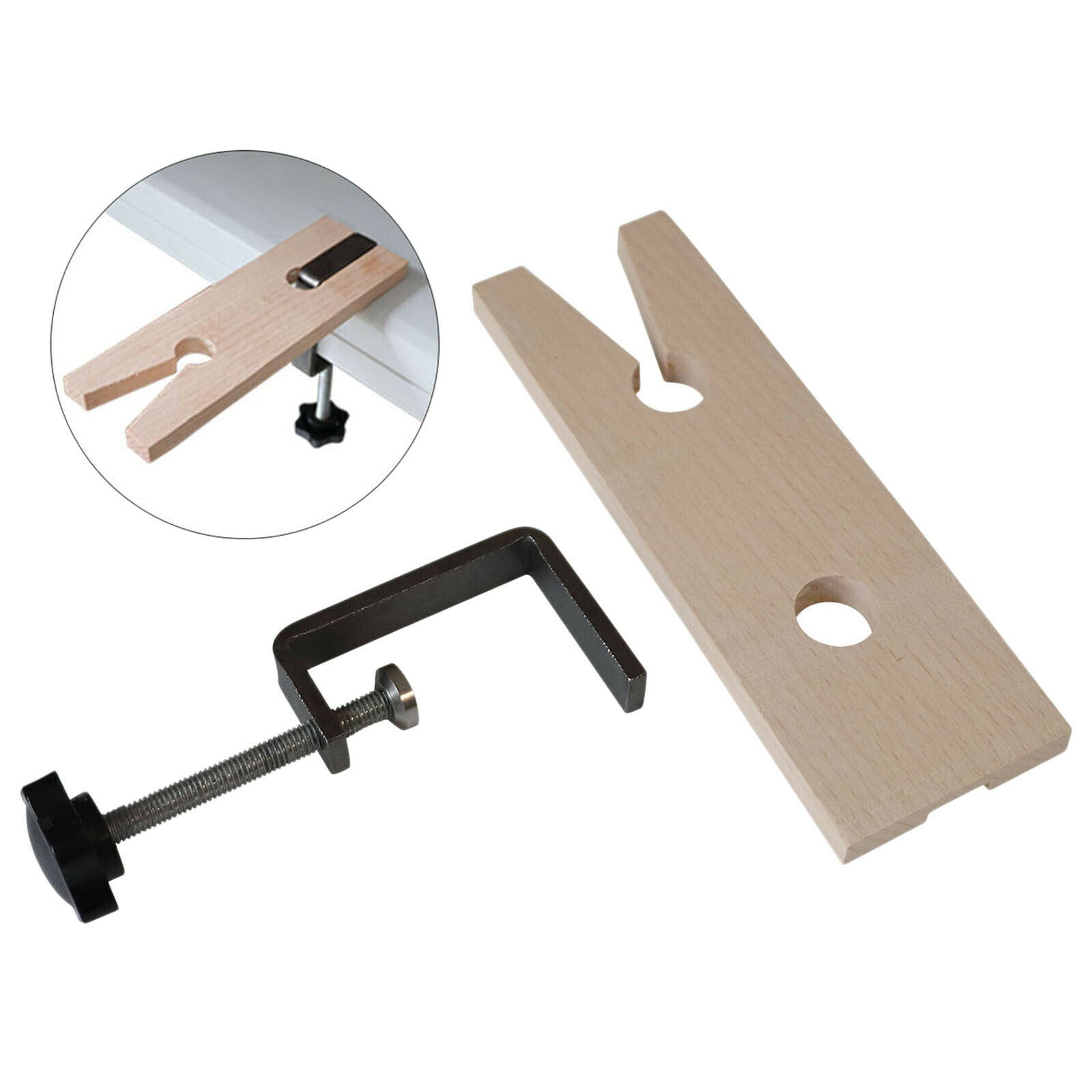 Bench Pin Clamp Jewelry Making Workbench V Clip Drilling Finishing Kits
