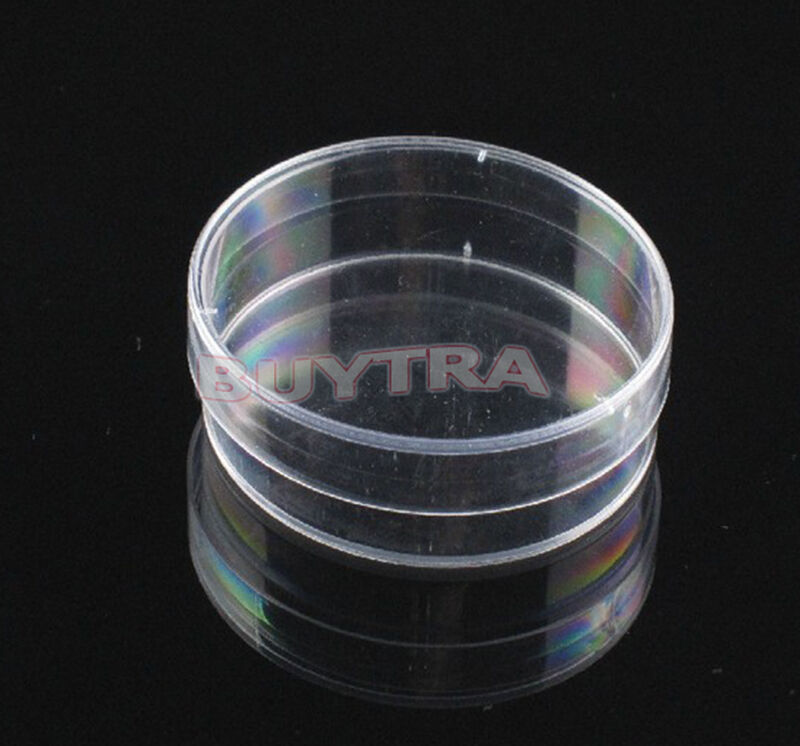 10X Sterile Plastic Petri Dishes For LB Plate Bacteria 55x15m Tt