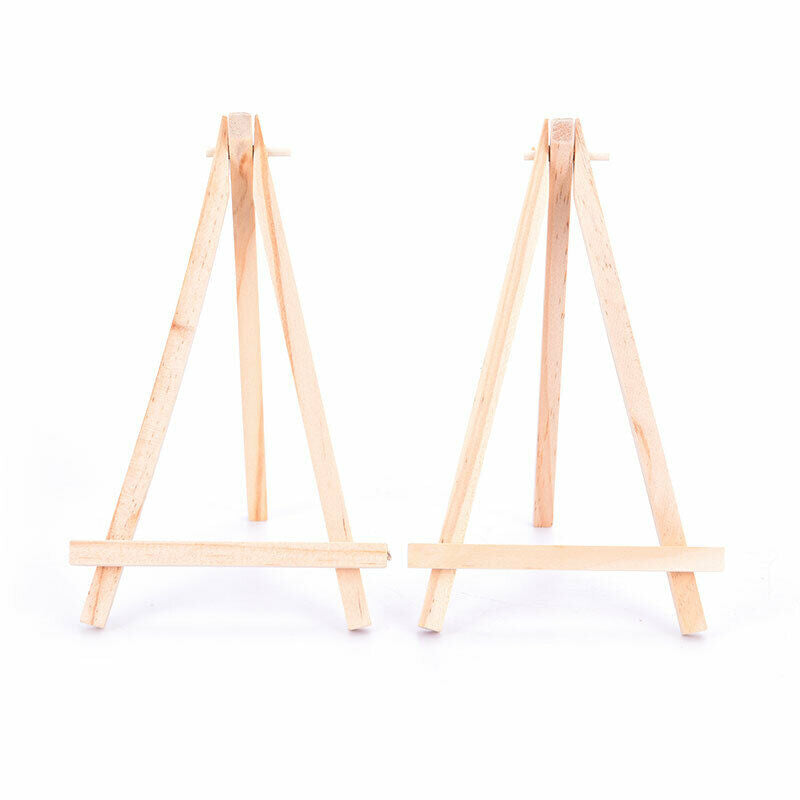Mini Wood Painting Easel Photo Painting Postcard Display Holder Frame Des.l8