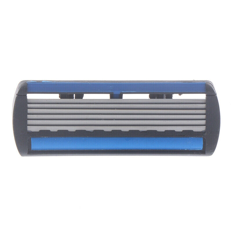 6 Layers Razor 1 Razor Holder + 6 Replacement Blades Head Cassette Hair T.l8