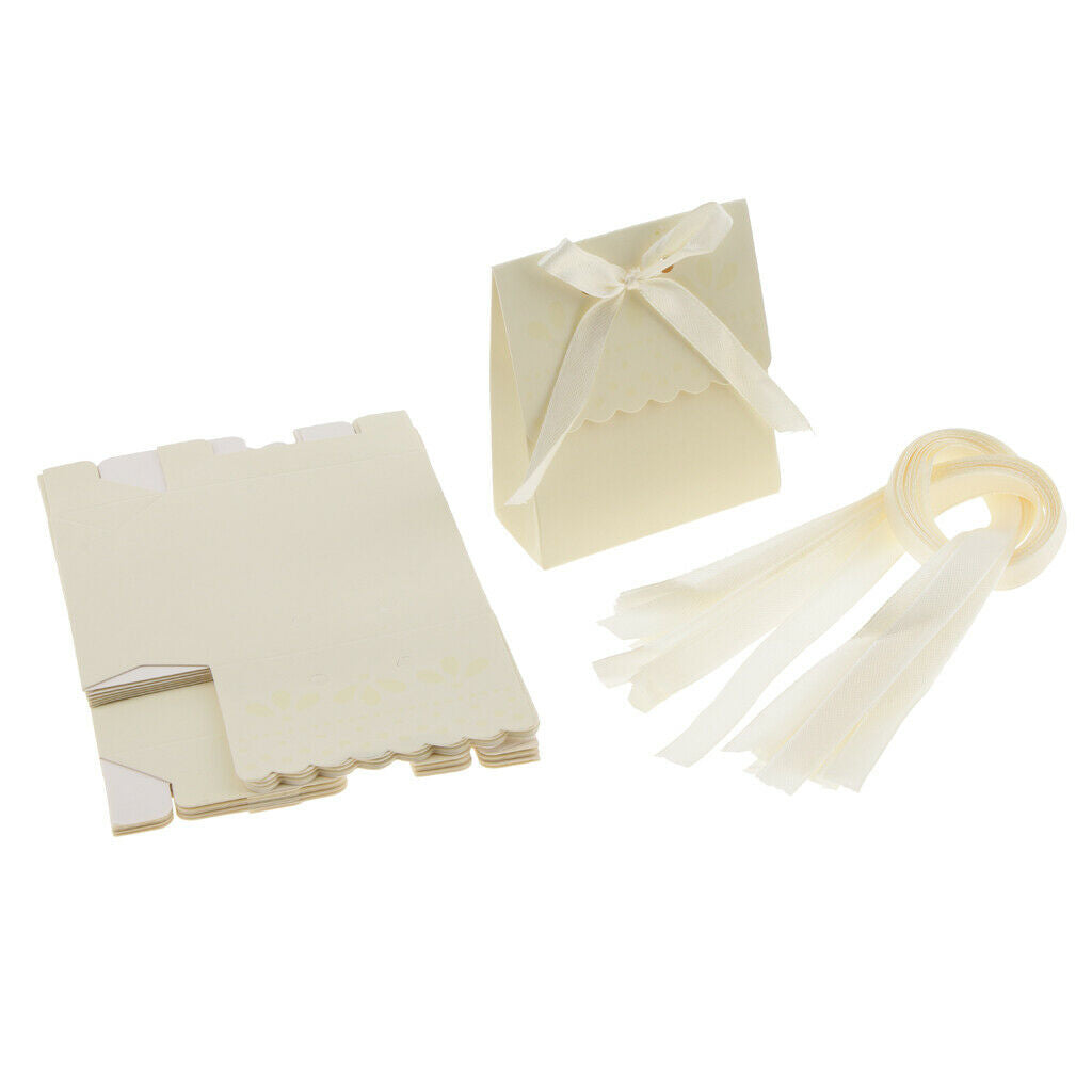12 Pieces Paper Gift Box Flower Celebration Baby Showers 7.5 X 3.5 X 8.8cm