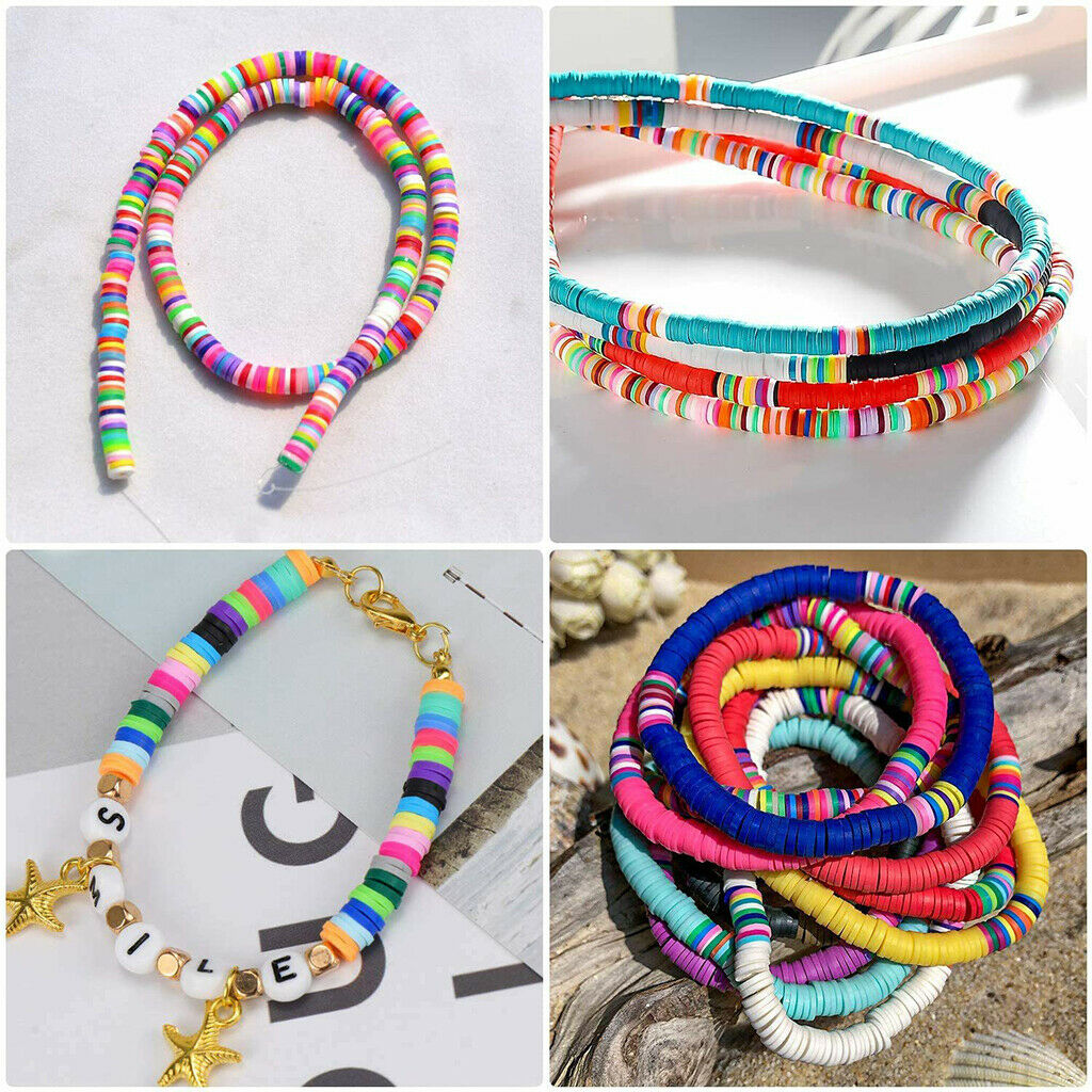 4278 PCS Clay Flat Heishi Beads for Jewelry Making