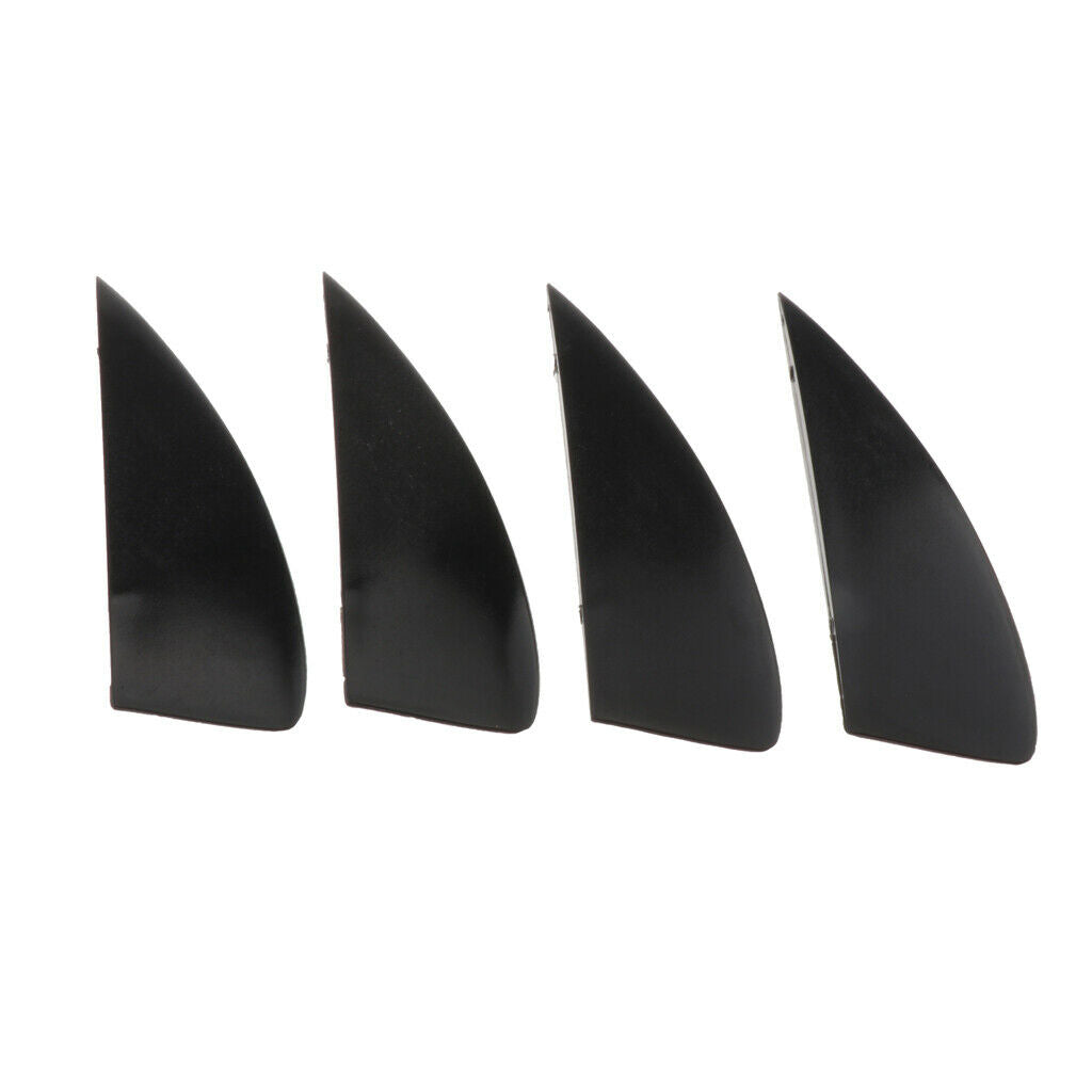 4Pcs/Set Kiteboard Fin Replacement, Rubber Washers and Mounting Screws Included