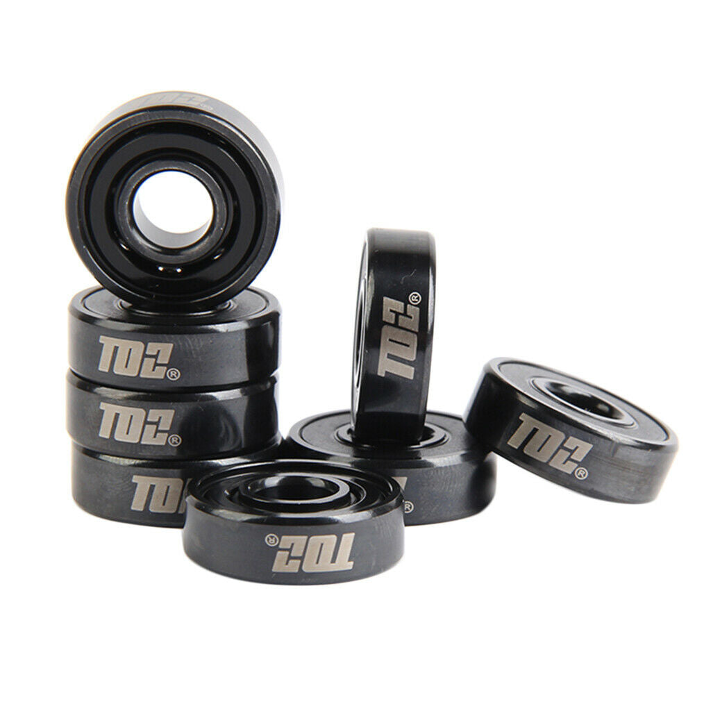 Premium Inline Skate Bearings, Roller Skate Bearings, 608 (pack of 8) with