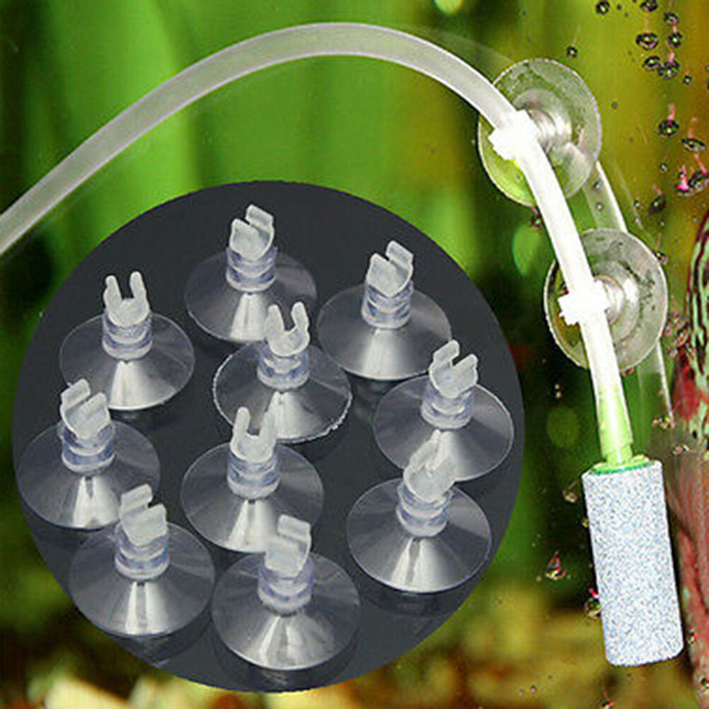 10 Aquarium Fish Tank Suction Cup Sucker Holders For Air Line Tube Hose Pump DD