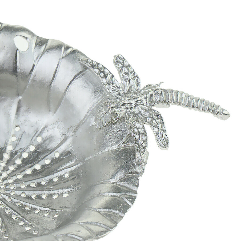 2pcs Pure Tin Tea Filter Strainer Leaf Shaped Kungfu Tea Set Accessory