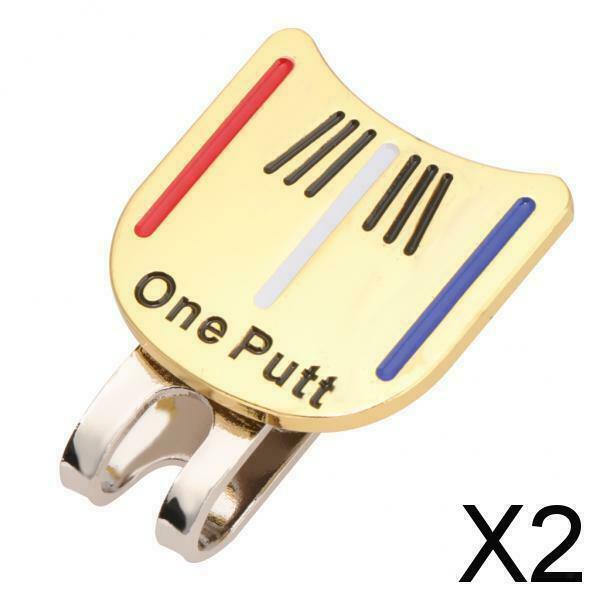 2X Fashion Golf  Golf Hat Clip w/ Magnetic Ball Marker - One Putt