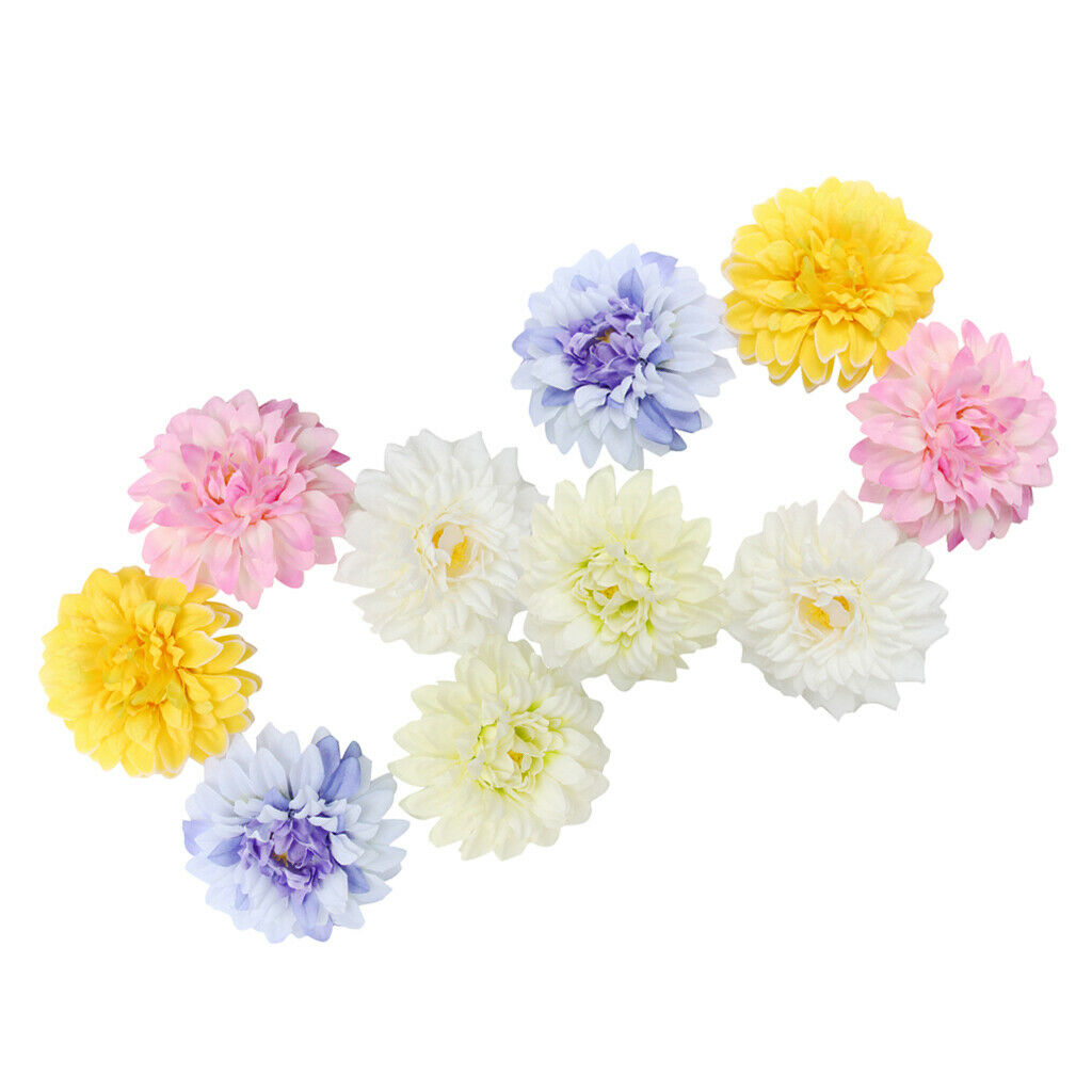 10x Multicolor Chrysanthemum Flower Head Wedding Home DIY Craft Decor Pink