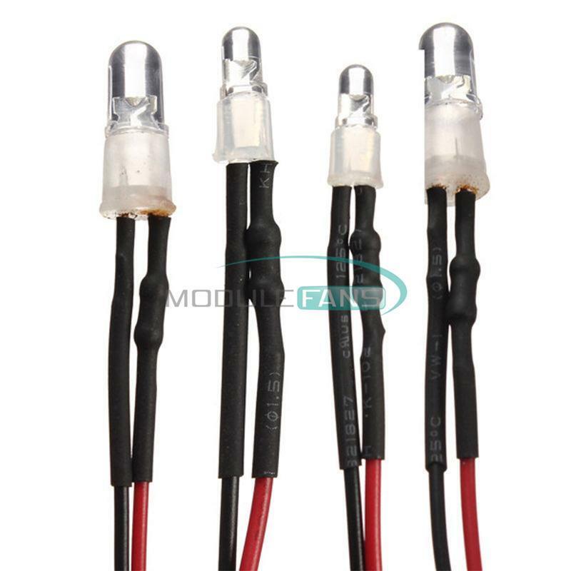 Fashion RC On-Road Car LED Night 5mm White And 3mm Red Headlamps 4 LED Light