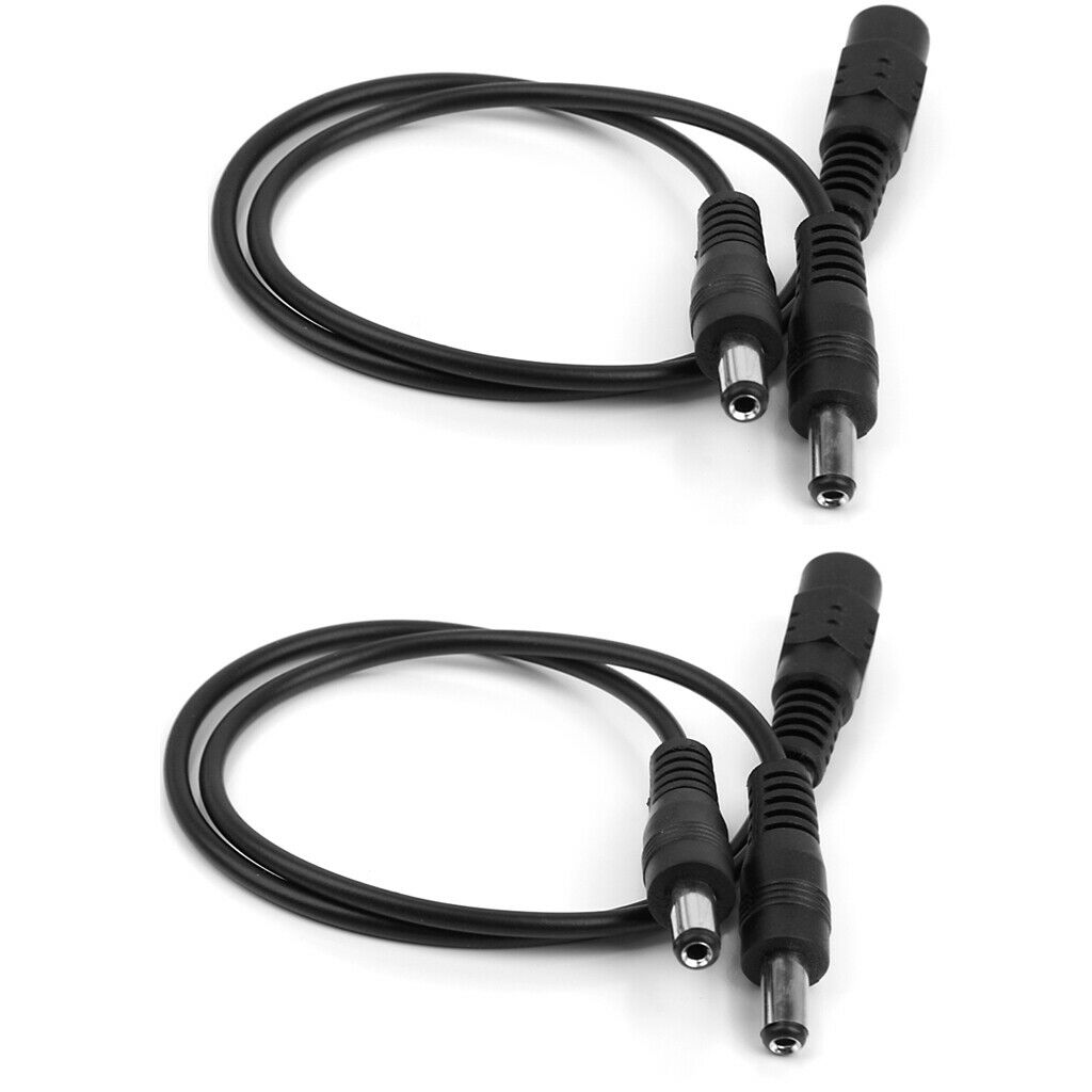 10Pcs DC Power Splitter Cable 5.5x2.1mm Female 1 to 2 Male Plug Adapter for CCTV