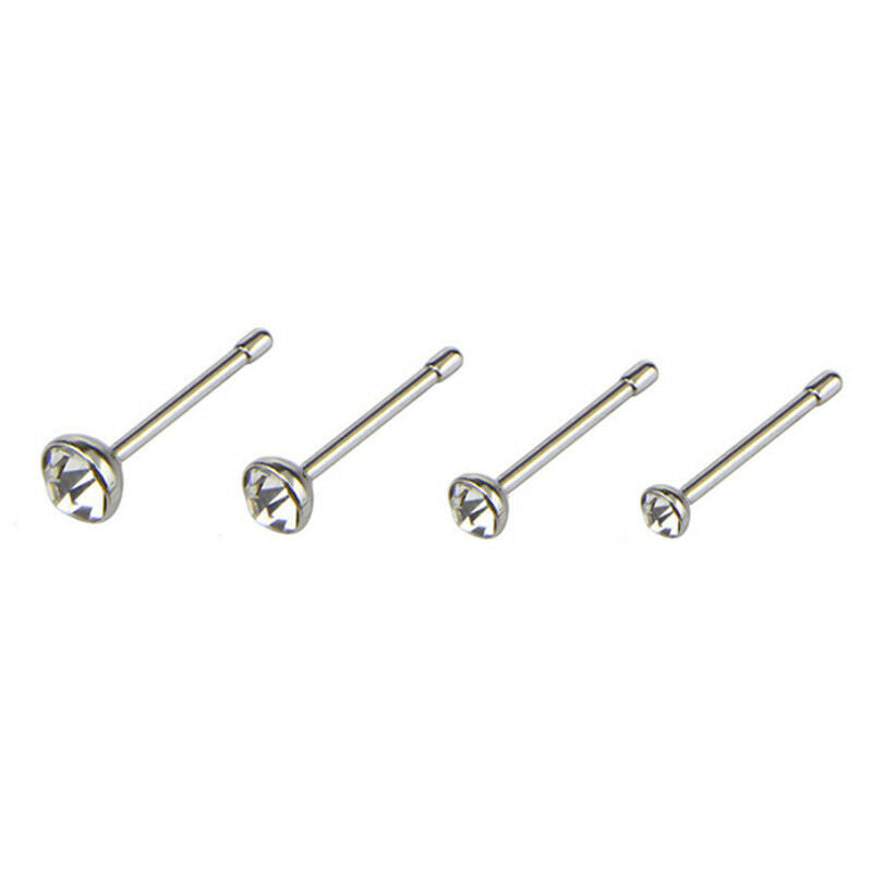 14x Stainless Steel Hinged Segment Nose Ring Bone Studs Hoop Body Piercing.l8