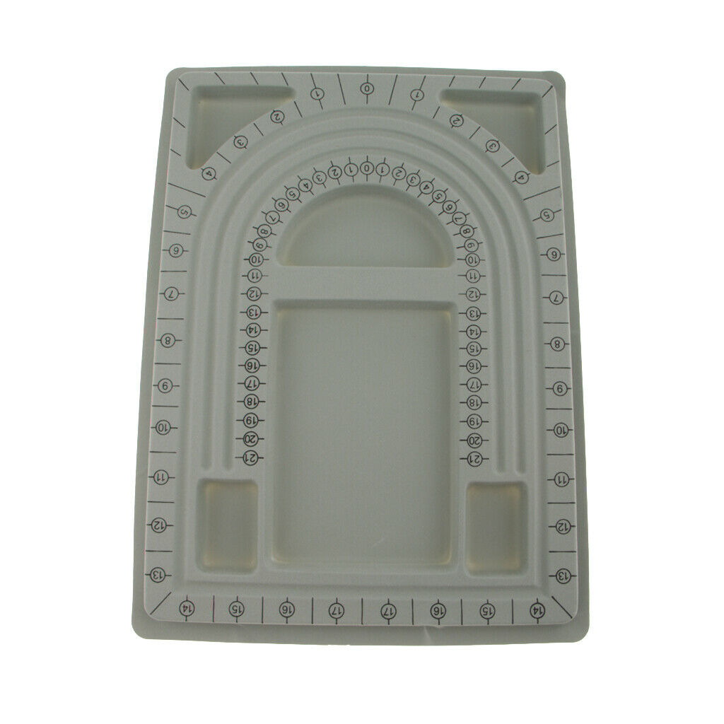 Plastic Flocked Beading Bead Board Bracelet Design Tray Jewelry Making Tools