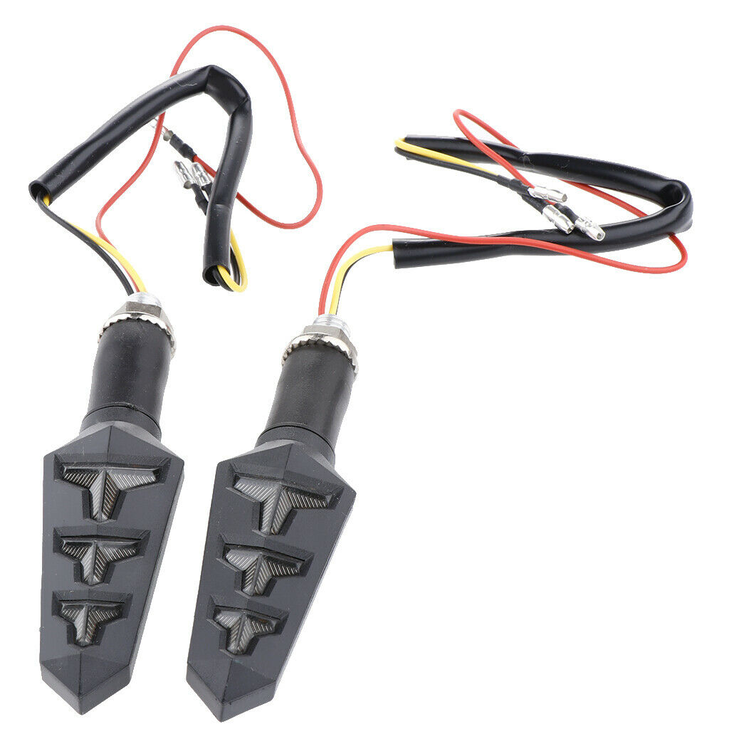 1 Pair Motorcycle LED Turn Signal Light Indicators Flashing Lights