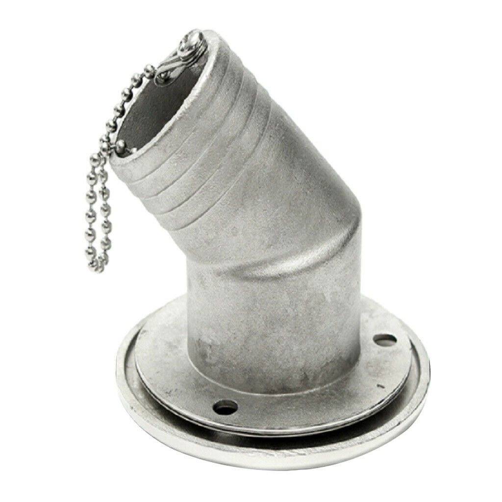 Stainless Steel Elbow Filler Neck, Deck Filler With Tank   For Boat, Yacht,