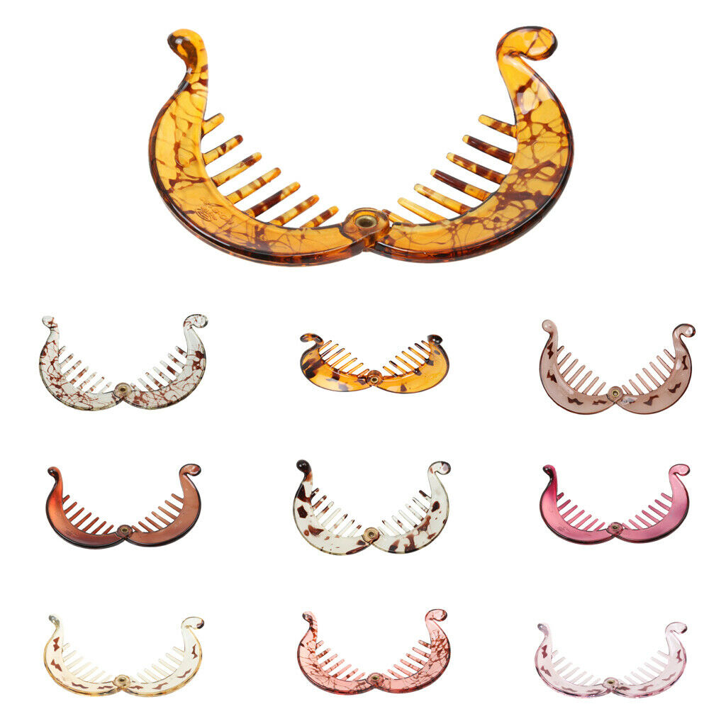 Banana Hair Clip Ladies Girls Barrette Comb Slide Hair Accessories Brown