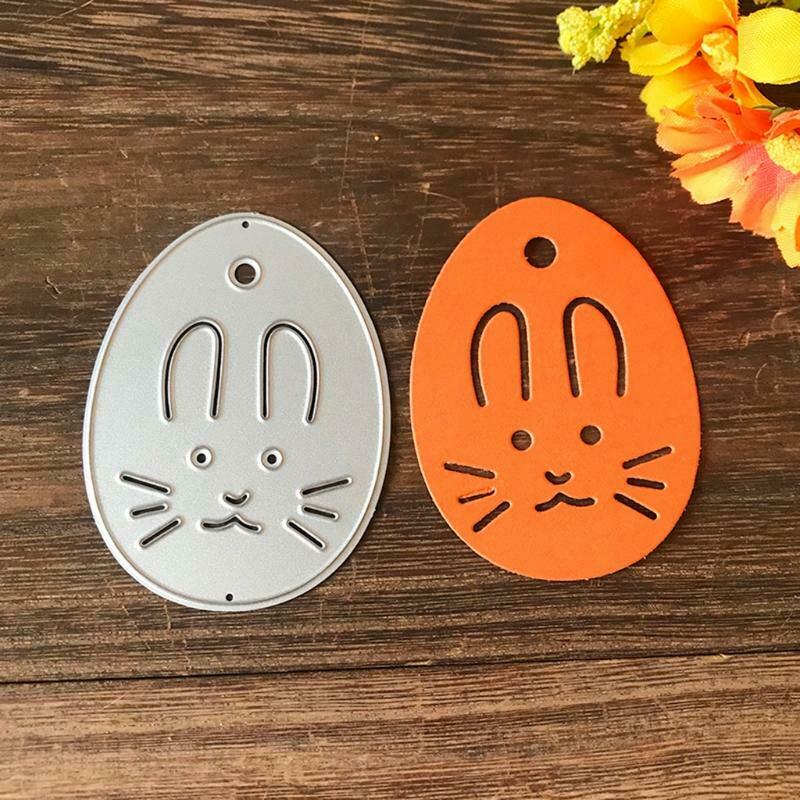 Easter Eggs Tag Metal Cutting Dies Stencil Scrapbooking DIY Album Stamp Emboss