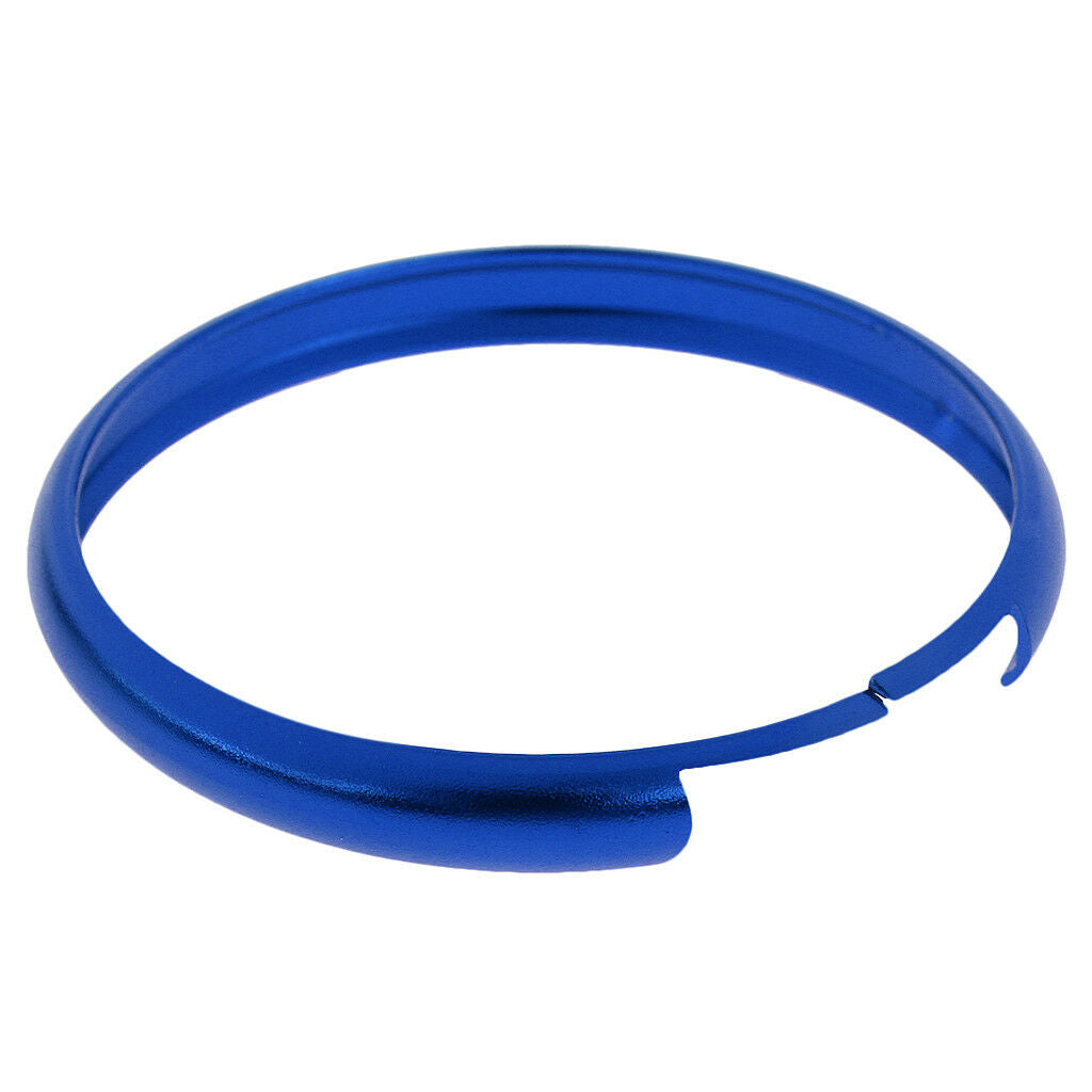 Aluminum Finish Smart Key Fob Protective Ring For Mini Cooper Key Fob Blue