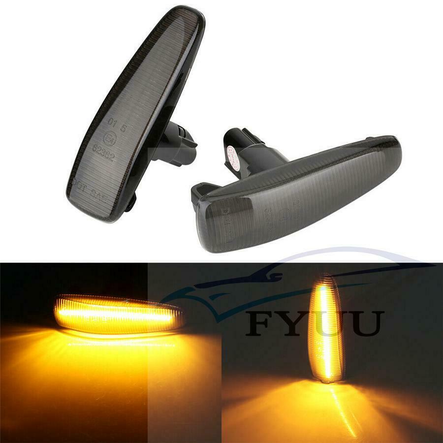 Flowing sequently Turn Signal Light Smoked LED Side Marker For Lancer EVO XSport