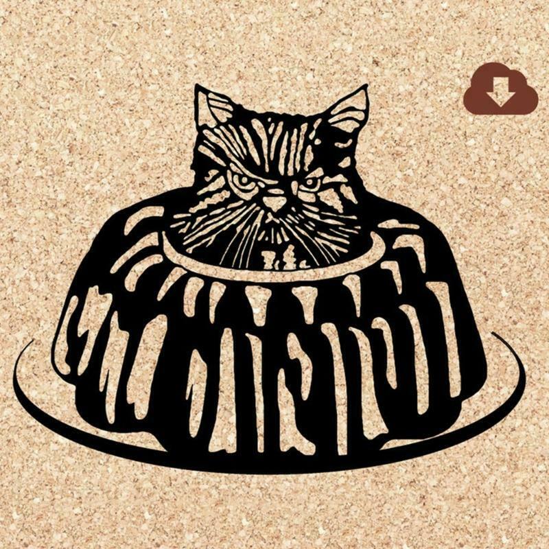 Cake Cat Metal Cutting Dies Stencil DIY Scrapbooking Album Paper Card Template