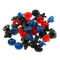 50pcs Professional Assorted Colorful Rubber Grommets Nipples Set For Tattoo