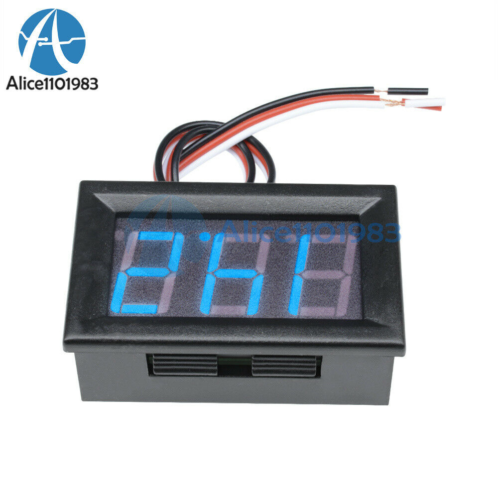 0.56" DC 5~30V LED Digital Accurate Meter 3 Wire Blue Voltmeter Voltage Panel