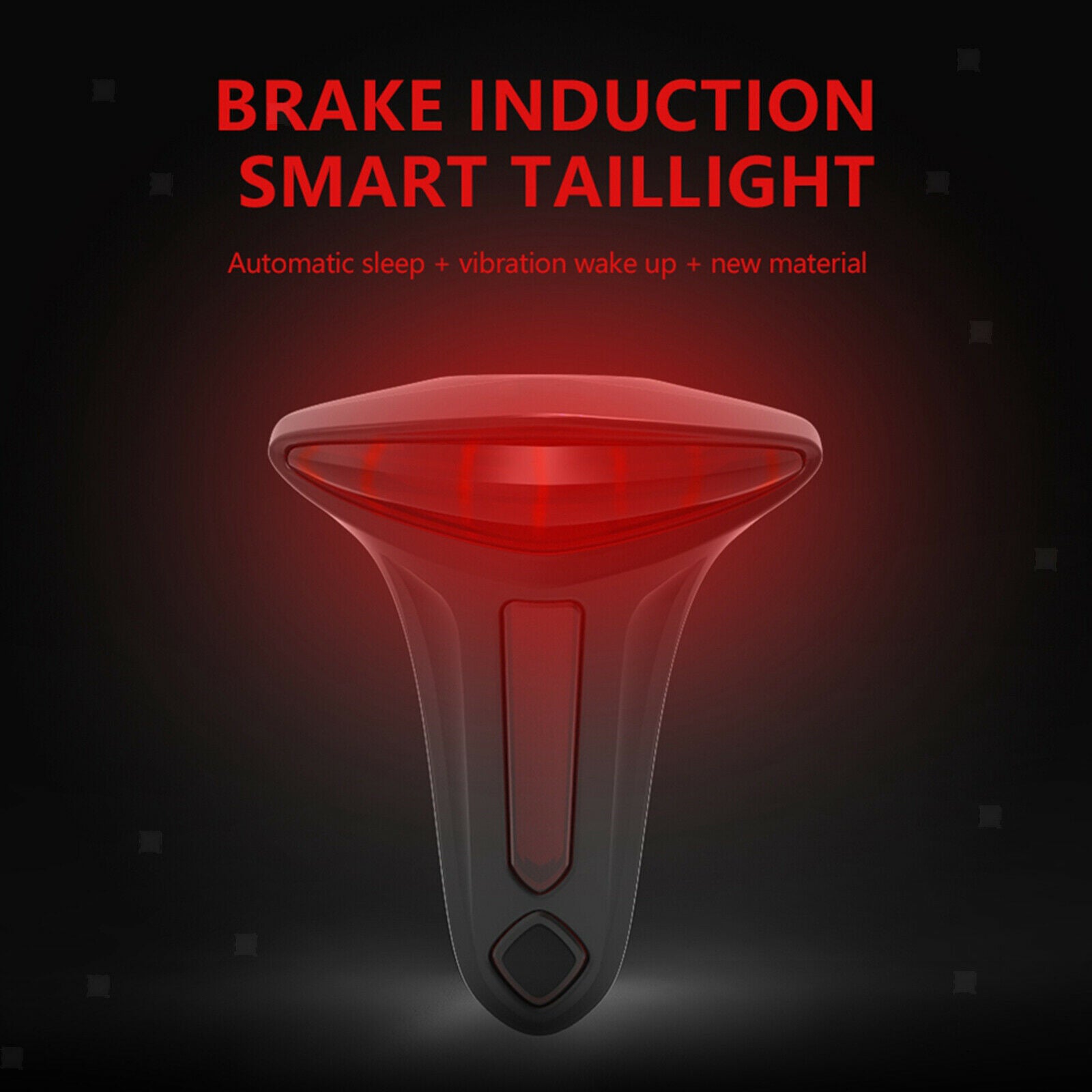 Brake Sensor Light Waterproof Bicycle Taillight Tail Light Rear Accessories