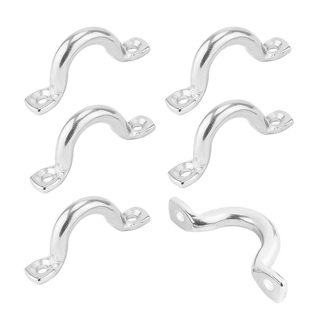 6-Pack 6mm Tie Down Ring Load Anchor Trailer Anchor Forged Lashing Ring, Surface