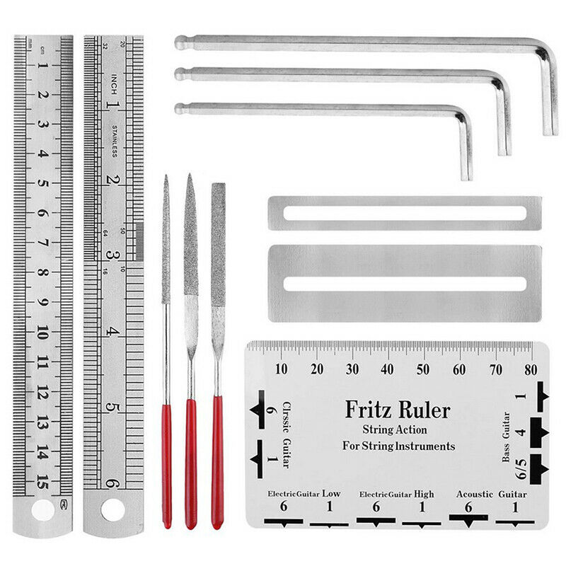 Luthier Guitar Care Kit Repair Maintenance Tools Full Set Guitar Tool Pliers Fx