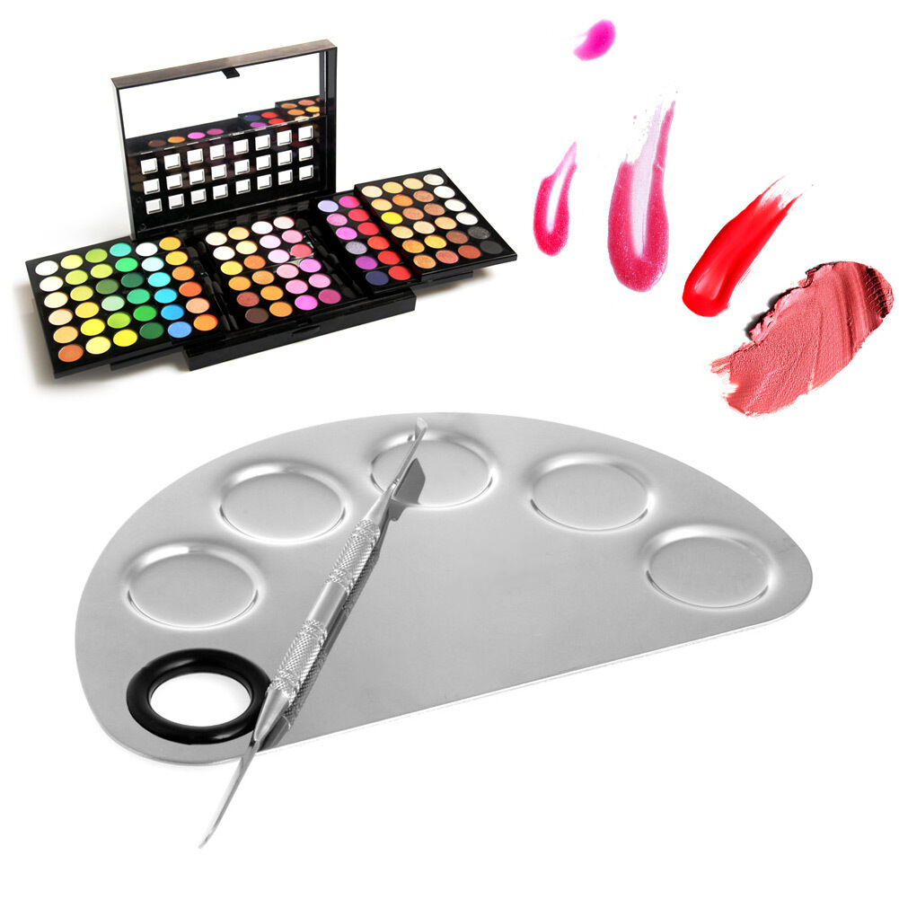 Pro Cosmetic Stainless Steel Face Makeup Palette Spatula Foundation Mixing Tool