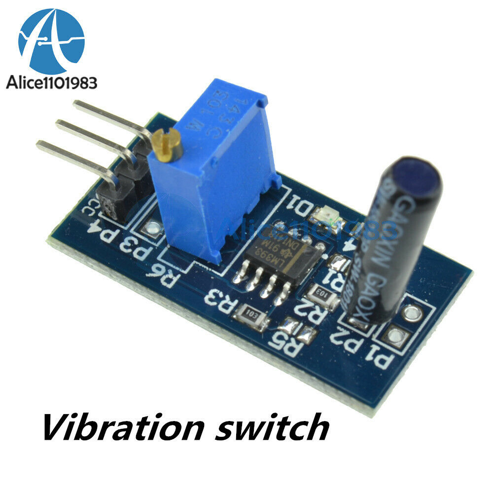 LM393 SW-18010P Vibration switch sensor module for intelligent vehicle 5V 3.3V