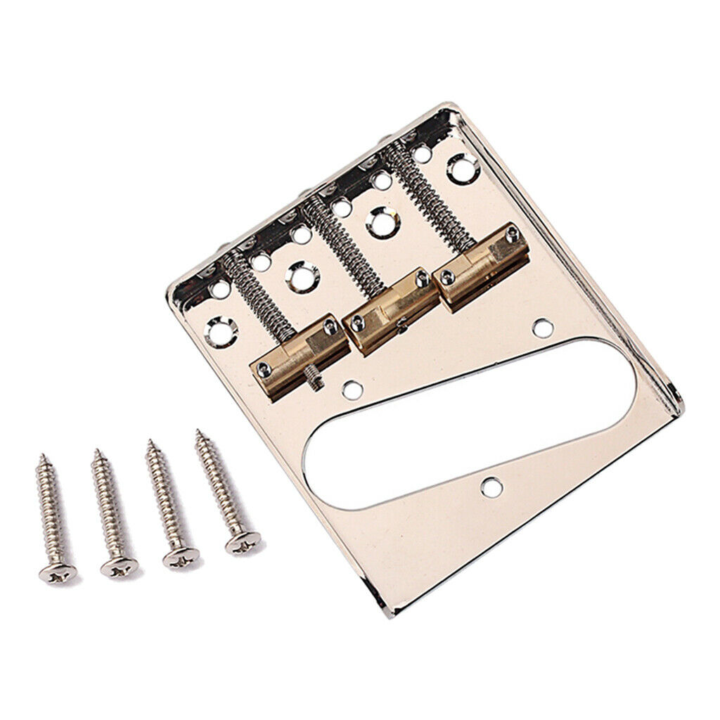 Adjustable Brass 3 String Guitar Saddles Electric Guitar Replacement Parts