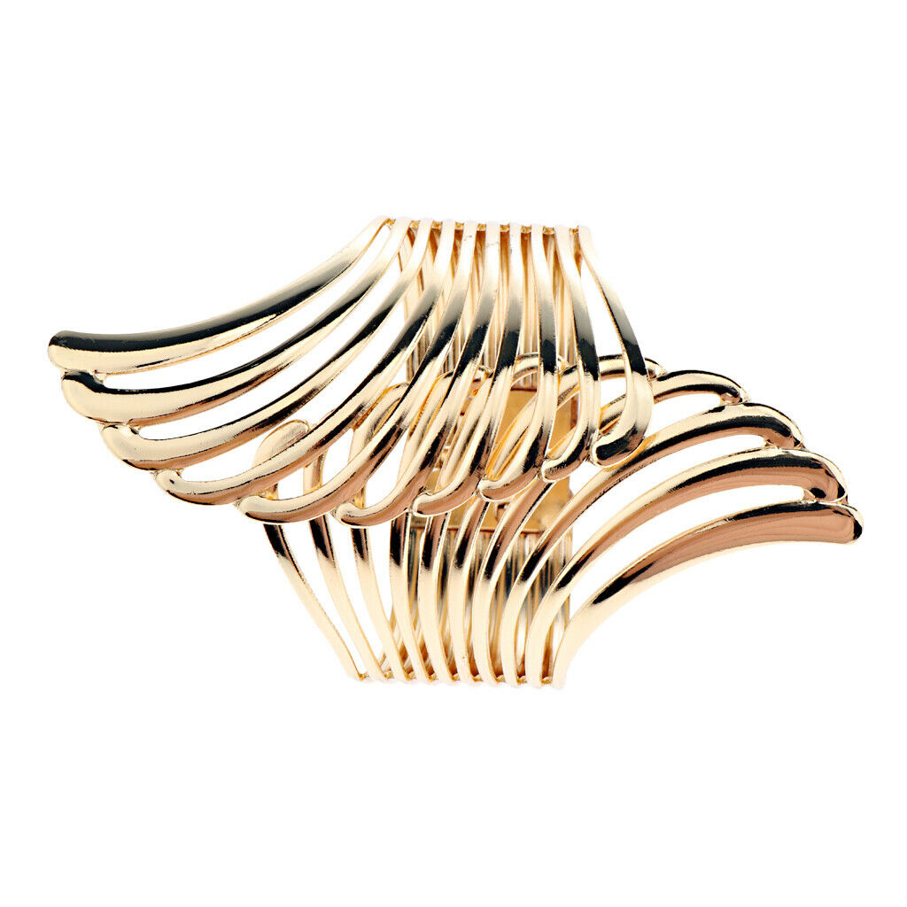 Fashion Women Angel Wing Open Cuff Wide Bangle Bracelet Party Jewelry Gift